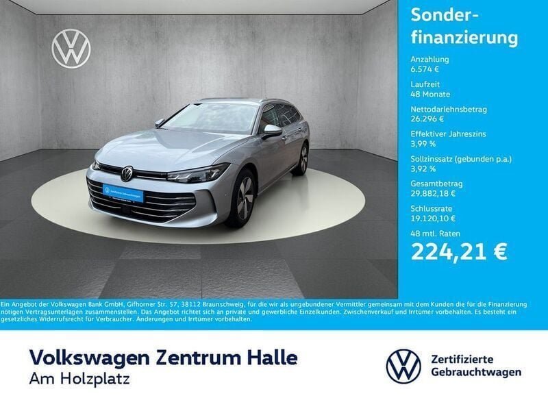 Oyster silver metallic Gebraucht 2024 VW Passat Business Kombi | 32.870 € (Guter Preis) - Bild 1/4