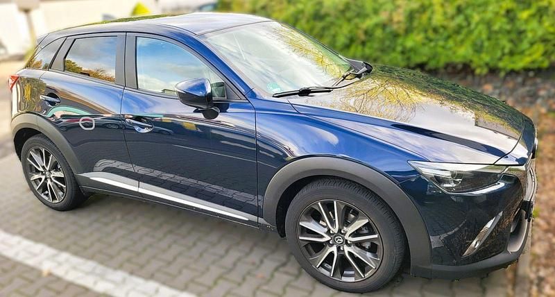 Blau Gebraucht 2016 Mazda CX-3 Sports-Line SUV | 12.300 € (Fairer Preis) - Bild 1/4