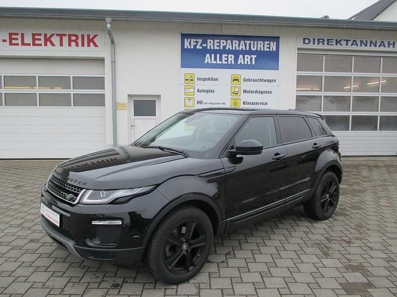 Santorini black Gebraucht 2019 Land Rover Range Rover evoque SE SUV | 24.900 € (Superpreis) - Bild 1/4