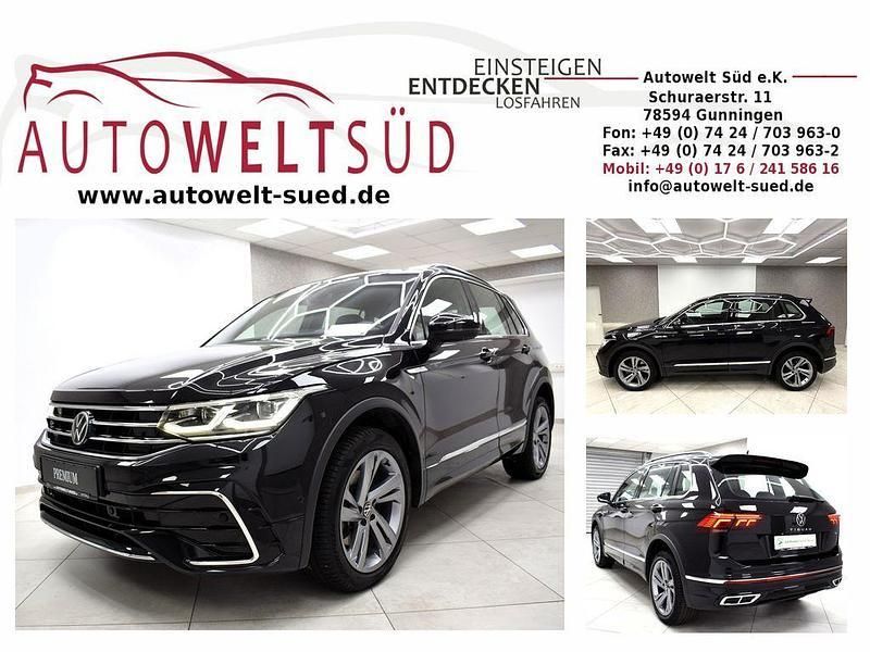Deepblack perleffekt metallic Gebraucht 2022 VW Tiguan R-line SUV | 35.700 € (Fairer Preis) - Bild 1/4