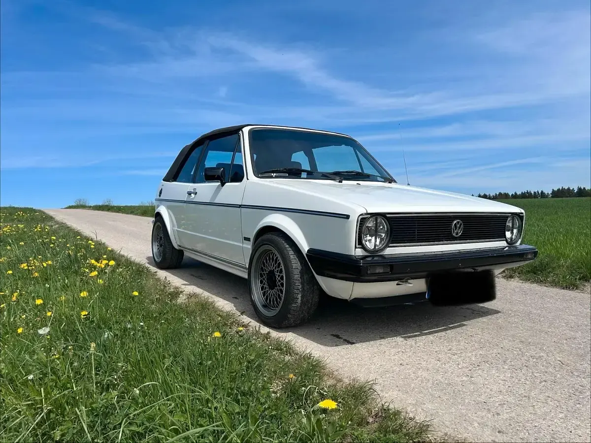 Gebraucht VW Golf Cabriolet 95 PS (69 kW) 1987 Weiß Cabrio