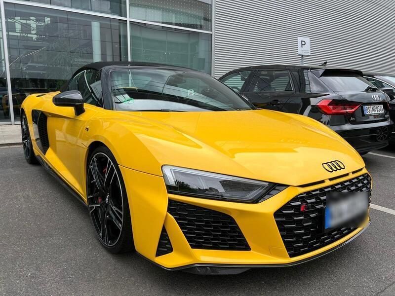 Gelb Gebraucht 2019 Audi R8 Spyder Performance Cabrio | 169.000 € - Bild 1/4