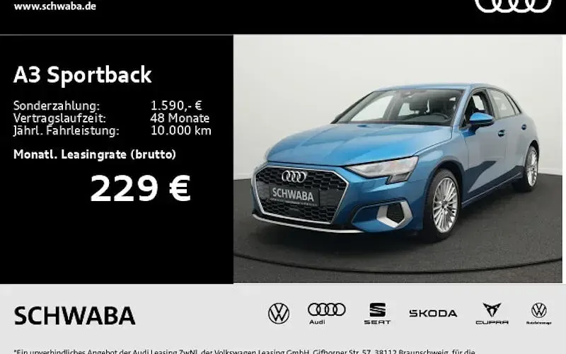 Gebraucht Audi A3 Advanced Plus 110 PS (80 kW) 2023 Blau Limousine