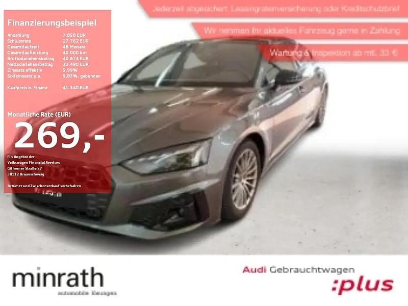Grau Gebraucht 2024 Audi A5 Sportback S-Line Limousine | 41.340 € (Guter Preis) - Bild 1/4