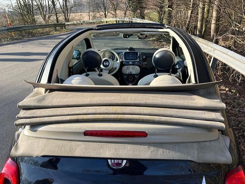 Second-hand Fiat 500C Lounge 69 CP (50 kW) 2017 Negru Cabrio