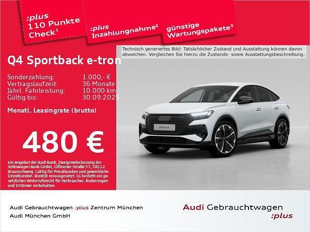 Weiß Gebraucht 2024 Audi Q4 Sportback e-tron S-Line SUV | 52.484 € (Teuer) - Bild 1/2