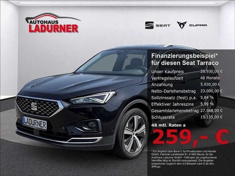 Deep schwarz perleffekt Gebraucht 2022 Seat Tarraco XCELLENCE SUV | 28.930 € (Guter Preis) - Bild 1/4