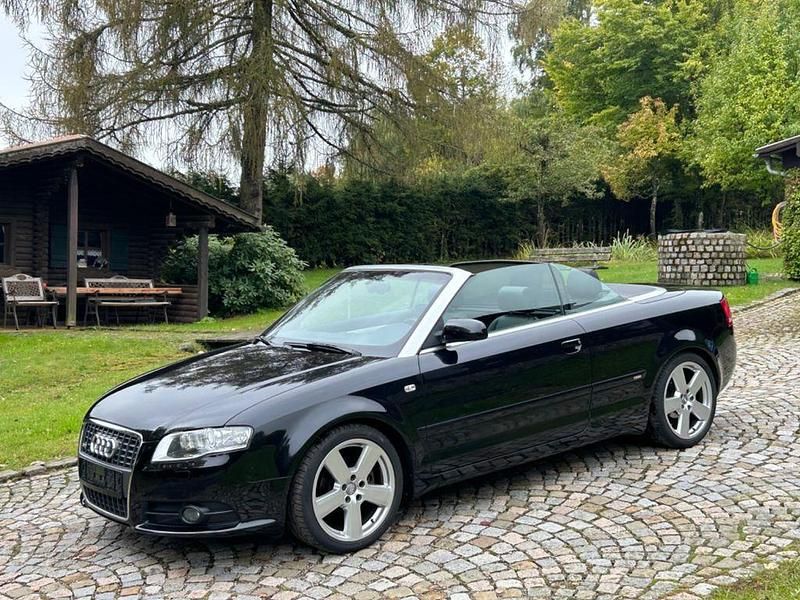 Schwarz Gebraucht 2009 Audi A4 Cabriolet S-Line Cabrio | 8.999 € (Fairer Preis) - Bild 1/4