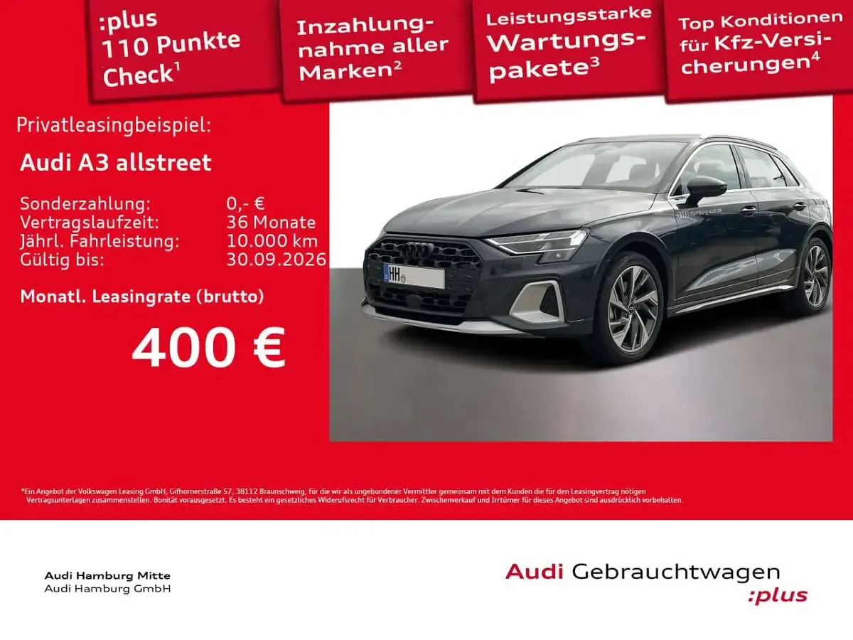 Gebraucht Audi A3 Comfort 150 PS (110 kW) 2026 Grau Limousine