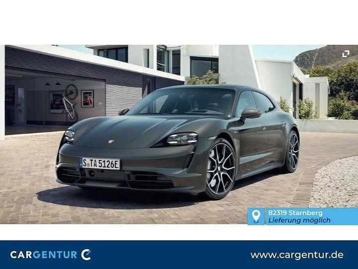 Schwarz lll Gebraucht 2022 Porsche Taycan Turbo Sport Turismo Limousine | 83.890 € (Guter Preis) - Bild 1/4