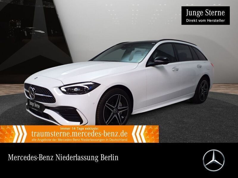 Weiß Gebraucht 2024 Mercedes C300e AMG Line Premium Plus Limousine | 51.890 € (Superpreis) - Bild 1/3