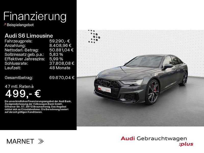 Daytonagrau perleffekt Gebraucht 2024 Audi S6 Ambiente Limousine | 59.290 € (Guter Preis) - Bild 1/4