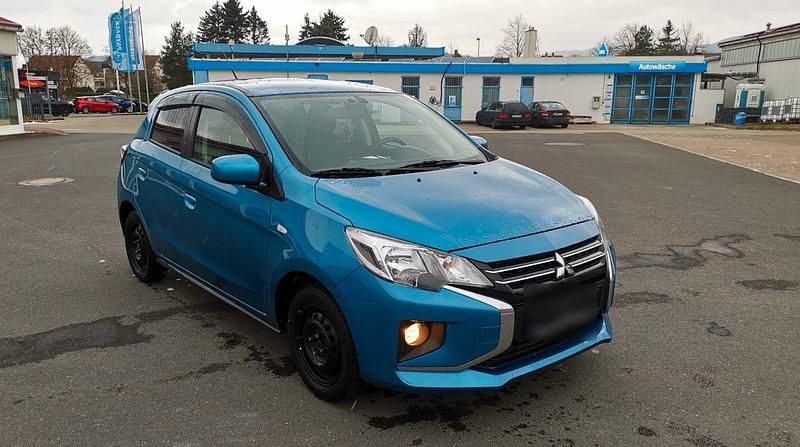 Blau Gebraucht 2022 Mitsubishi Space Star Select+ Kleinwagen | 10.990 € (Fairer Preis) - Bild 1/4