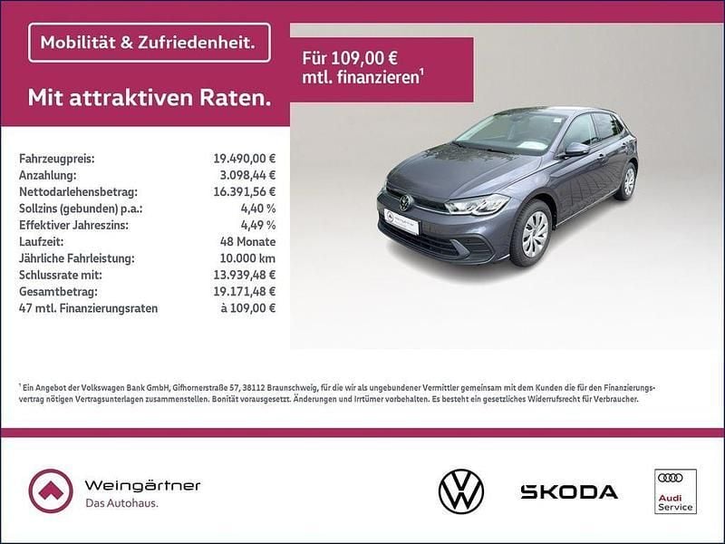 Grau Gebraucht 2024 VW Polo IQ Drive Limousine | 19.490 € (Guter Preis) - Bild 1/4