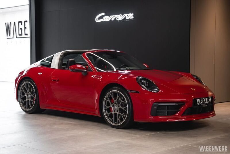 Rot Gebraucht 2022 Porsche 911 Targa 4S Cabrio | 159.900 € (Superpreis) - Bild 1/4