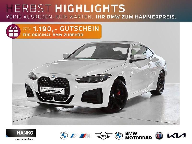 Mineralweiß metallic Gebraucht 2024 BMW 430 Comfort Edition Coupé | 59.900 € - Bild 1/4