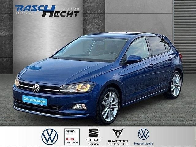Blau Gebraucht 2021 VW Polo Highline Limousine | 15.980 € (Guter Preis) - Bild 1/4