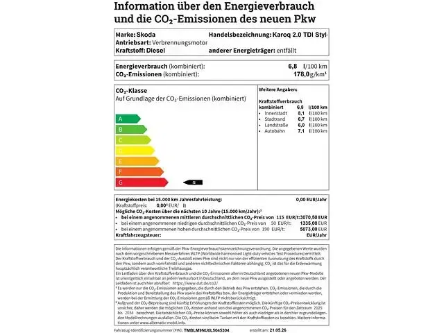 Gebraucht Skoda Karoq Style 190 PS (139 kW) 2020 Schwarz SUV