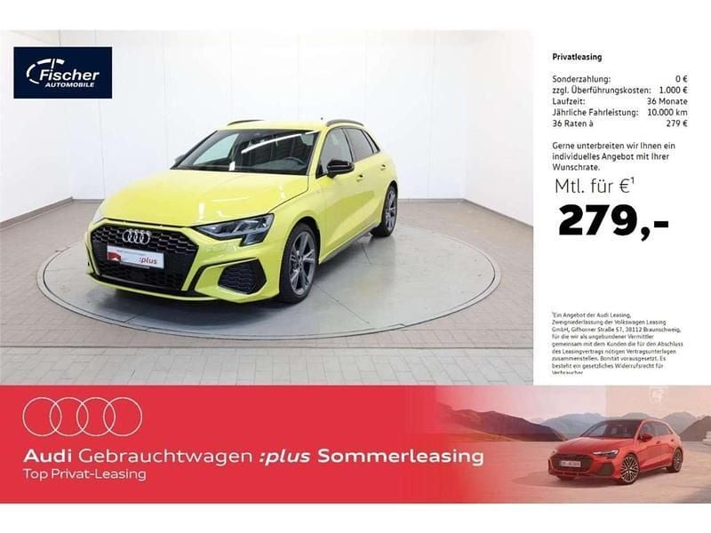 Pythongelb met Gebraucht 2024 Audi A3 Sportback S-Line Limousine | 32.940 € (Guter Preis) - Bild 1/4