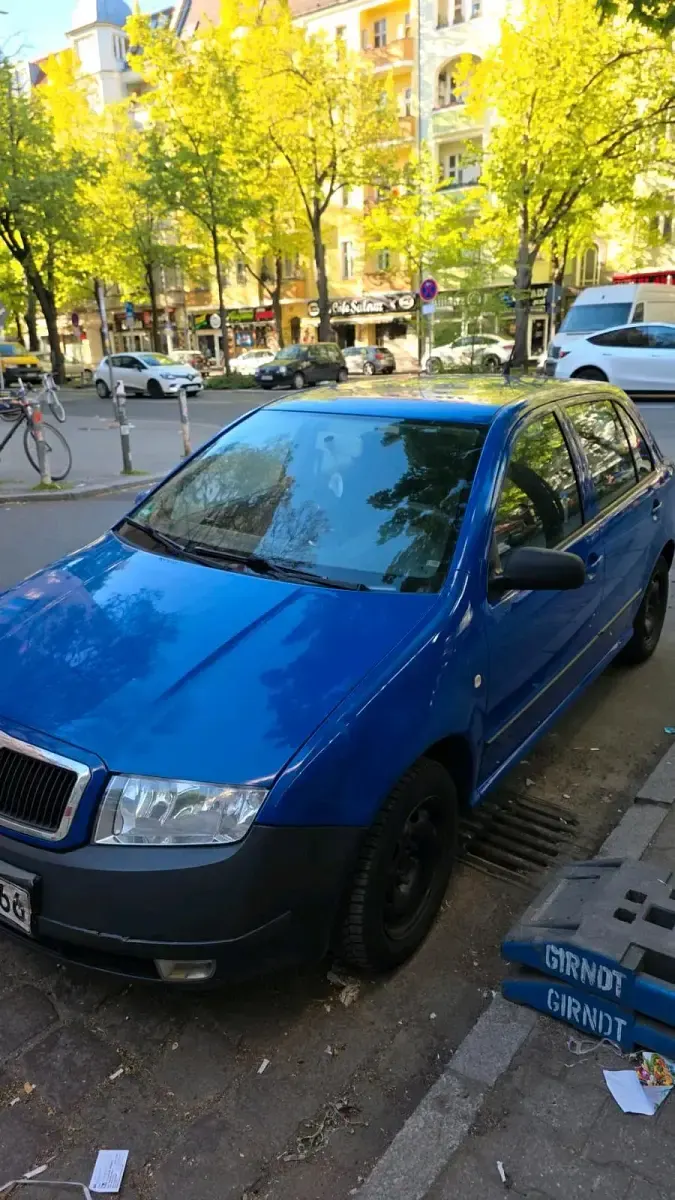 Gebraucht Skoda Fabia 2008 Blau Kleinwagen