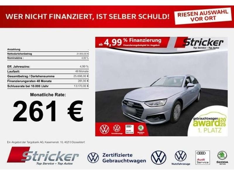 Gebraucht Audi A4 150 PS (110 kW) 2021 Florettsilber metallic (metallic) Kombi