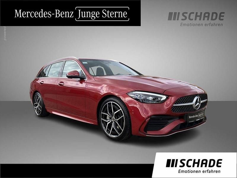 Rot Gebraucht 2024 Mercedes C180 AMG line Limousine | 39.350 € (Etwas zu teuer) - Bild 1/4