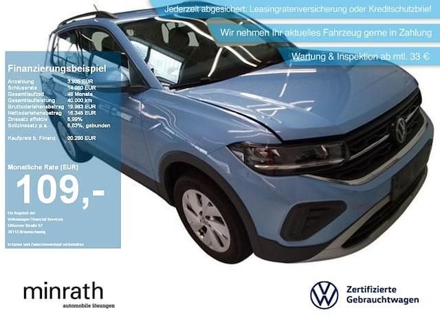Blau Gebraucht 2024 VW T-Cross Life SUV | 20.280 € (Fairer Preis) - Bild 1/4