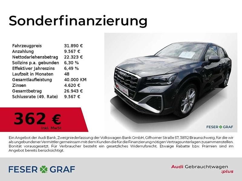 Daytonagrau perleffekt Gebraucht 2024 Audi Q2 S-Line SUV | 31.890 € (Fairer Preis) - Bild 1/2