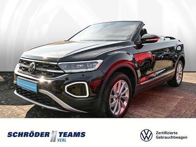 Deep black perleffekt Gebraucht 2024 VW T-Roc Cabriolet Style Cabrio | 26.980 € (Guter Preis) - Bild 1/4