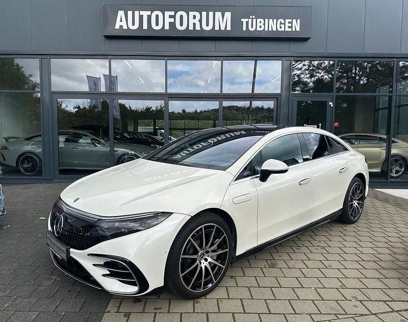 Weiß Gebraucht 2021 Mercedes EQS450+ AMG line Limousine | 56.980 € (Fairer Preis) - Bild 1/4