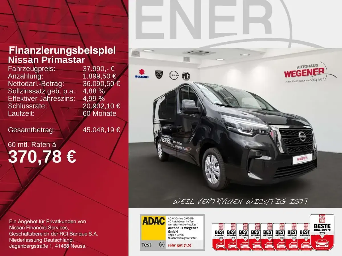 Gebraucht Nissan Primastar Tekna 150 PS (110 kW) 2025 Midnight black Van / Kleinbus