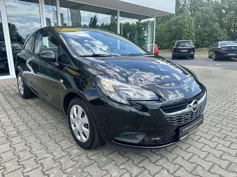 Onyx schwarz Gebraucht 2017 Opel Corsa Edition Kleinwagen | 9.990 € (Teuer) - Bild 1/4