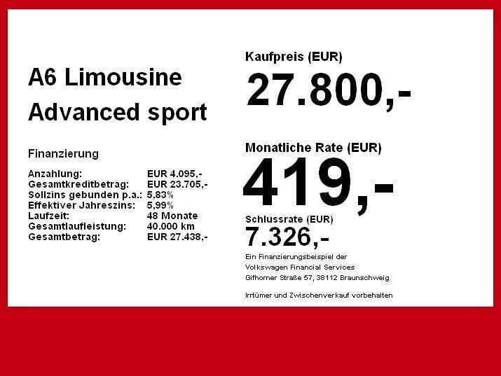 Gebraucht Audi A6 Advanced 299 PS (219 kW) 2020 Grau Limousine