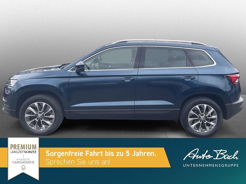 Gebraucht Skoda Karoq Clever 150 PS (110 kW) 2021 Lavablau metallic SUV