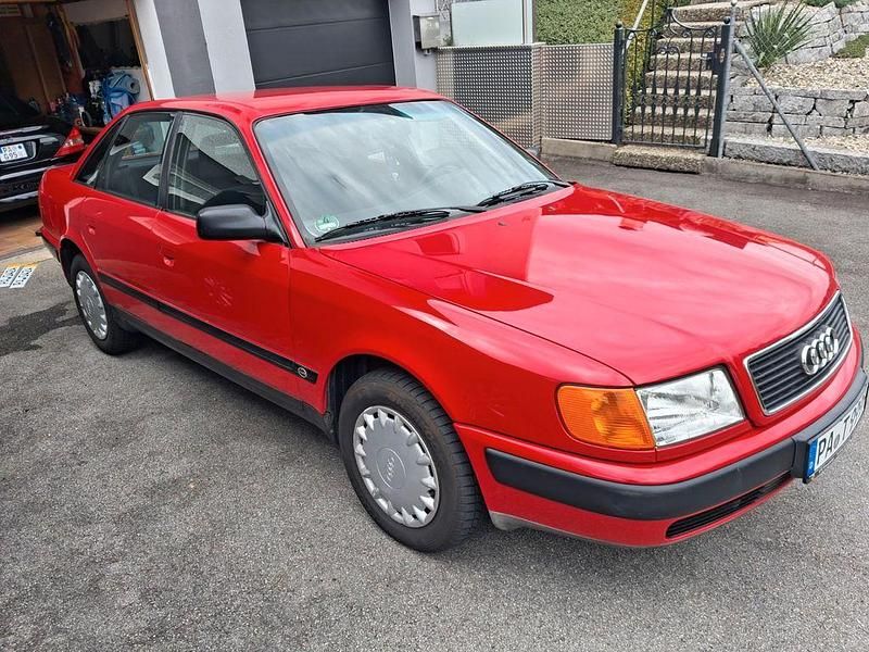 Rot Gebraucht 1991 Audi 100 Limousine | 9.950 € - Bild 1/4