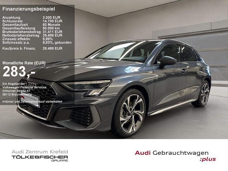 Second-hand Audi A3 S-Line 150 CP (110 kW) 2023 Gri Berlinǎ