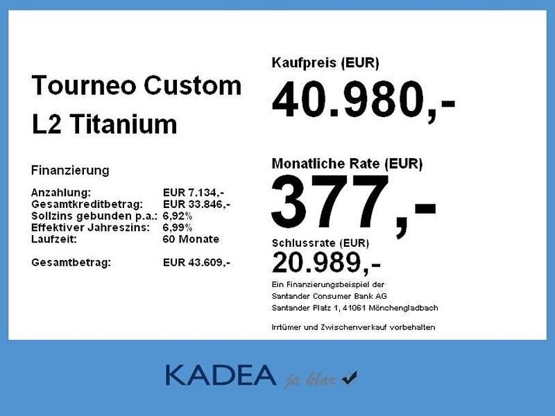 Gebraucht Ford Tourneo Custom Titanium 136 PS (100 kW) 2025 Obsidianschwarz metallic Van