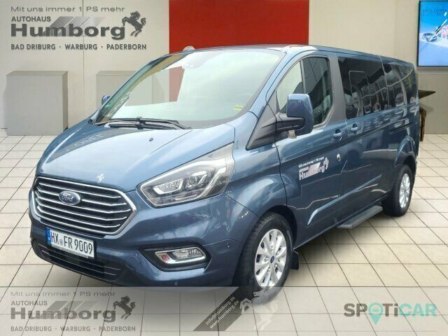 Blau Gebraucht 2020 Ford Tourneo Custom Titanium X Van / Kleinbus | 33.868 € (Superpreis) - Bild 1/4