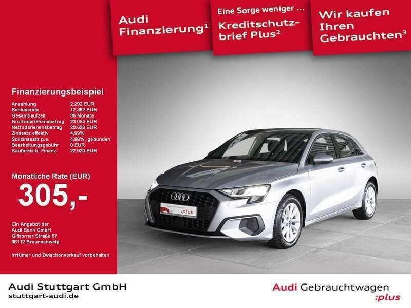 Gebraucht Audi A3 Sportback 150 PS (110 kW) 2021 Silber Kleinwagen