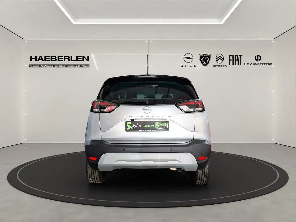 Gebraucht Opel Crossland Elegance 110 PS (80 kW) 2024 Lackierung aluminiumgrau/metallic klarl (metallic) SUV