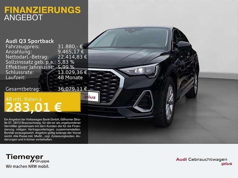 Mythosschwarz metallic Gebraucht 2022 Audi Q3 S-Line SUV | 31.880 € (Guter Preis) - Bild 1/4
