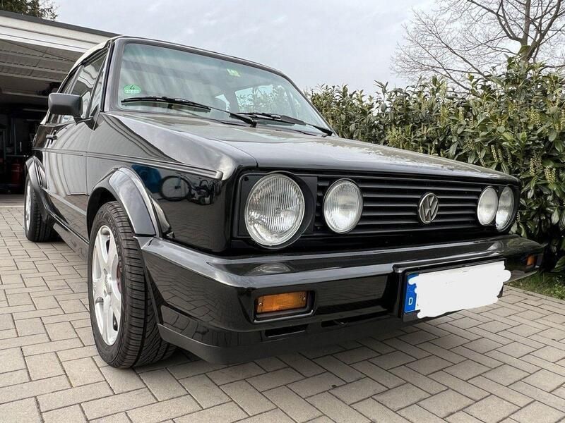 Schwarz Gebraucht 1990 VW Golf Cabriolet Cabrio | 13.740 € - Bild 1/4