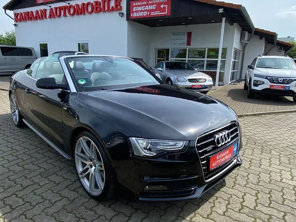 Usata Audi A5 Cabriolet S-Line 245 CV (180 kW) 2014 Nero Cabrio