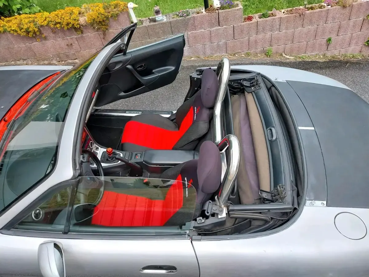 Gebraucht Mazda MX5 103 PS (75 kW) 1998 Silber Cabrio