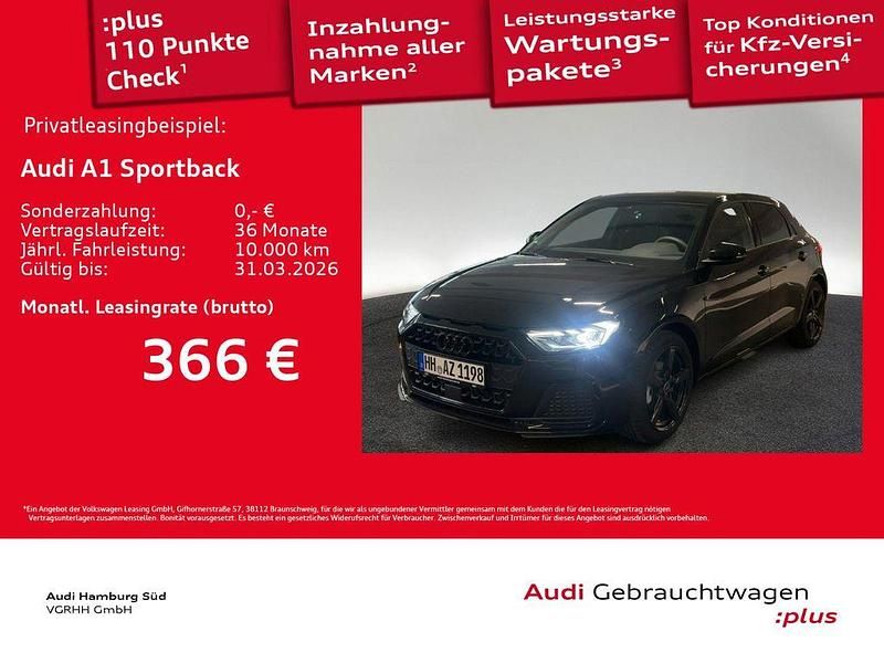 Schwarz Gebraucht 2025 Audi A1 Sportback Advanced Kleinwagen | 29.110 € (Etwas zu teuer) - Bild 1/3