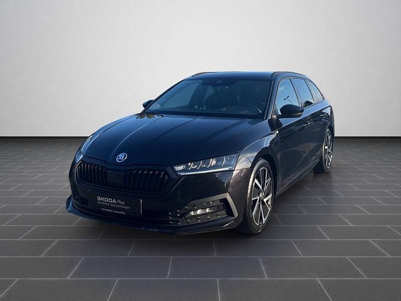 Schwarz (metallic) Gebraucht 2022 Skoda Octavia SportLine Limousine | 25.680 € (Fairer Preis) - Bild 1/4