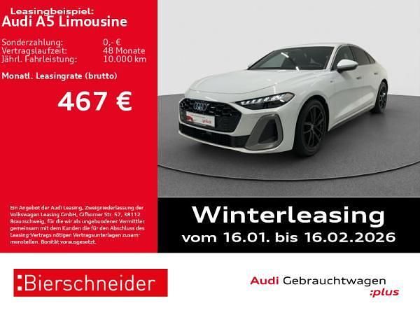 Weiß (gletscherweiß) Gebraucht 2025 Audi A5 S-Line Limousine | 50.751 € (Fairer Preis) - Bild 1/3
