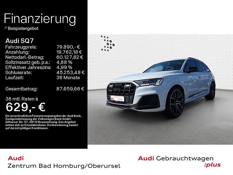 Gebraucht Audi SQ7 Competition 507 PS (372 kW) 2023 Gletscherweiß metallic SUV