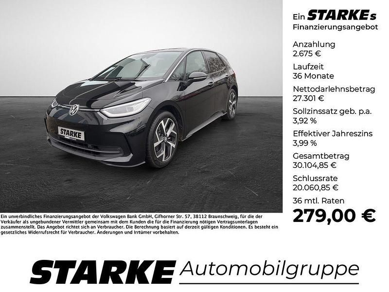 Grenadillschwarz metallic Gebraucht 2023 VW ID.3 Pro Kleinwagen | 29.976 € (Fairer Preis) - Bild 1/4