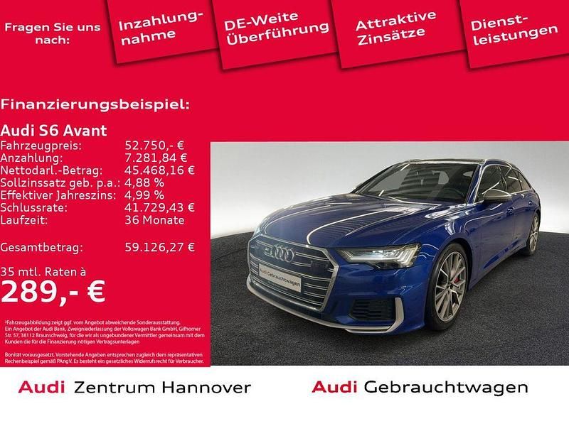 Ultrablau metallic Gebraucht 2023 Audi S6 Ambiente Kombi | 52.750 € (Superpreis) - Bild 1/4